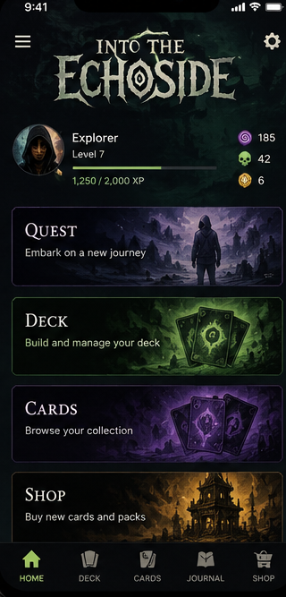 Into the Echoside app screenshot
